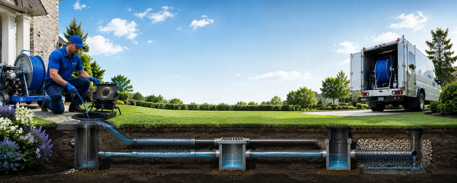 Outdoor drain cleaning information for Vado, NM